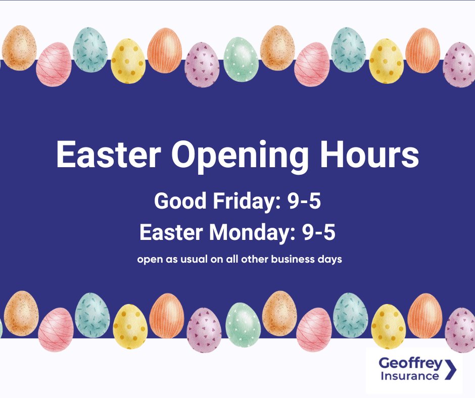 Need to contact us during the bank holiday weekend? Please be aware of our opening hours! 🐣