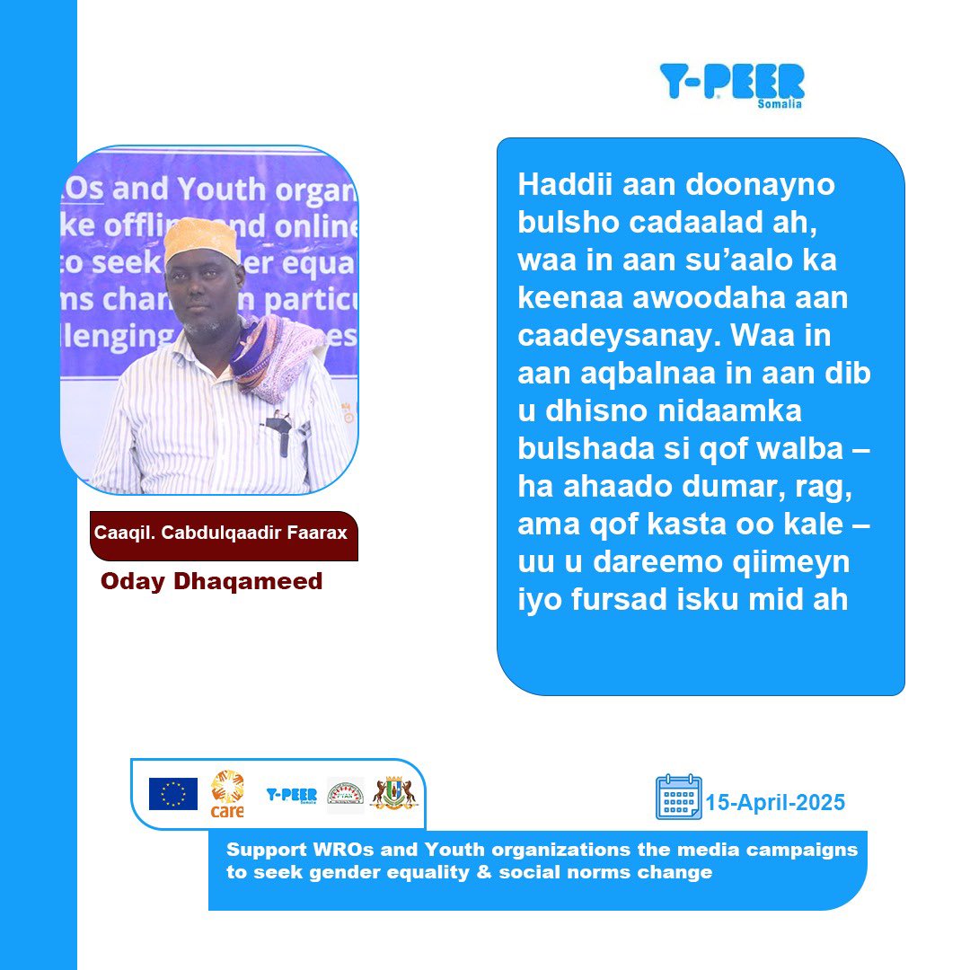 The campaign reached over 3200 individuals-women, girls, boys and men through recorded awareness raising content shared acros social media platforms, amplifying the message of gender equity and inclusive transformation.