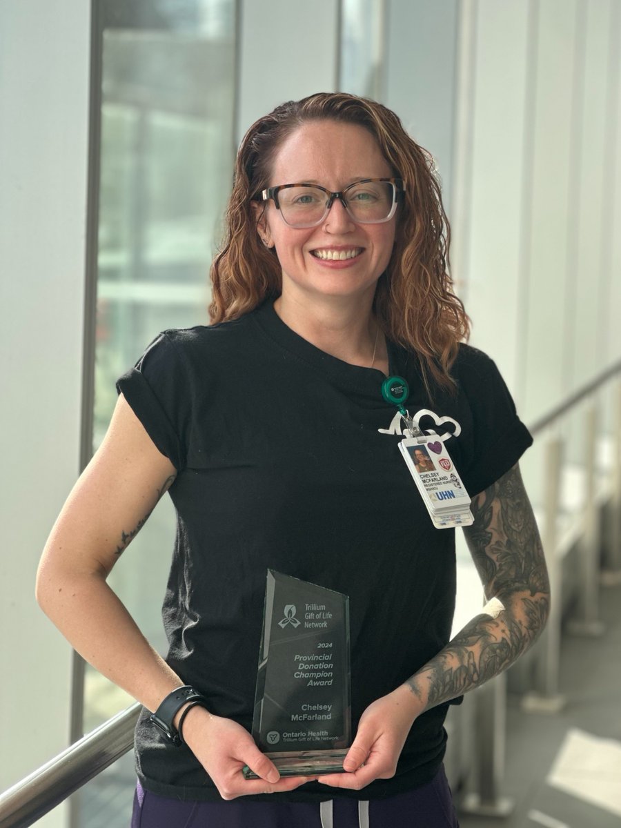 University Health Network (@uhn) on Twitter photo This #BeADonor Month we are proud to celebrate #TeamUHN's Annabel Fonesca and Chelsey McFarland on receiving <a href="/TrilliumGift/">Trillium Gift of Life Network (Ontario Health)</a> Provincial Donation Champion Award!
This accolade recognizes their outstanding dedication, contributions and advocacy for organ and tissue donation. 🏆👏 This #BeADonor Month we are proud to celebrate #TeamUHN's Annabel Fonesca and Chelsey McFarland on receiving <a href="/TrilliumGift/">Trillium Gift of Life Network (Ontario Health)</a> Provincial Donation Champion Award!
This accolade recognizes their outstanding dedication, contributions and advocacy for organ and tissue donation. 🏆👏