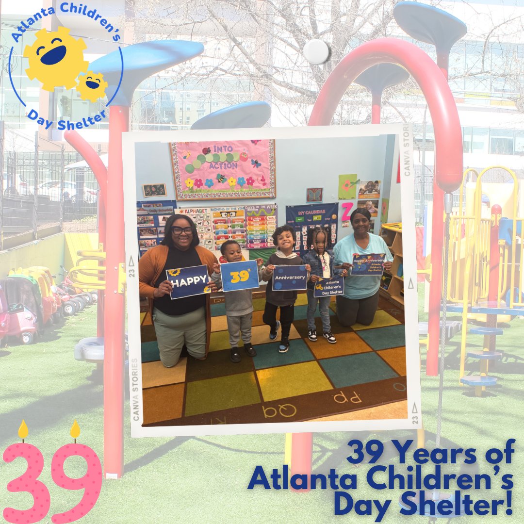 For 39 years, Atlanta Children's Day Shelter has stood with families experiencing homelessness, offering dignity, trust, and support. 

💛 Here’s to continuing this work—heart first, always. 💛
#ACDS39 #EmpoweringFamilies #HeartfeltSupport #RadicalHope