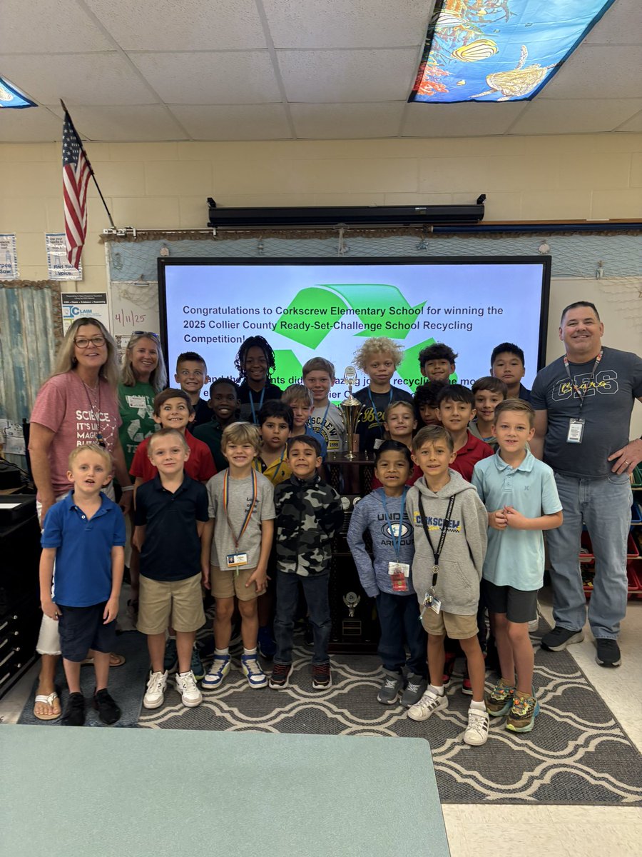 Mrs. Fortman’s Fabulous Fish (@mrs_fortman) on Twitter photo Super excited that our <a href="/CESCorkyBear/">Corkscrew Elementary</a> team won the Ready Set Challenge Recycling Competition. 1,330 pounds of paper recycled in 2 months. <a href="/CollierGov/">Collier County Government</a> Super excited that our <a href="/CESCorkyBear/">Corkscrew Elementary</a> team won the Ready Set Challenge Recycling Competition. 1,330 pounds of paper recycled in 2 months. <a href="/CollierGov/">Collier County Government</a>