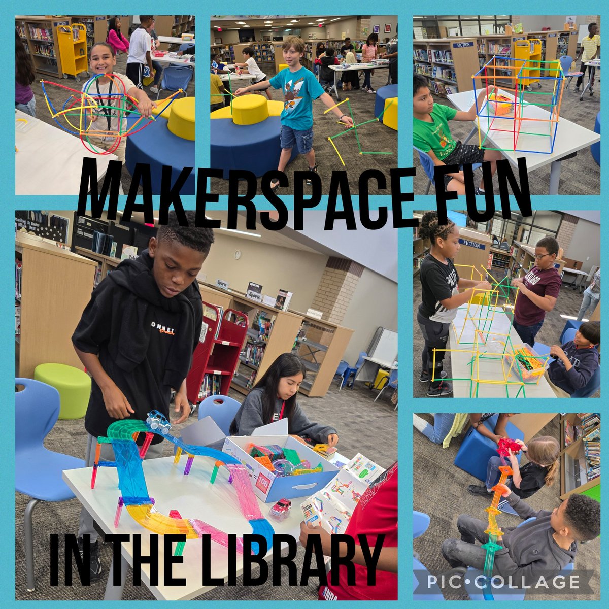 LeopardLibrary's tweet image. Today was the 1st day @SheridanCFISD has experienced Makerspace activities! We saw 4th/5th graders and they needed a much deserved brain break from testing. EVERYONE wants to do it again!! #creativethinking #kidsdeservetohavefun #libraryfun @CyFairISD @CyFairLibraries