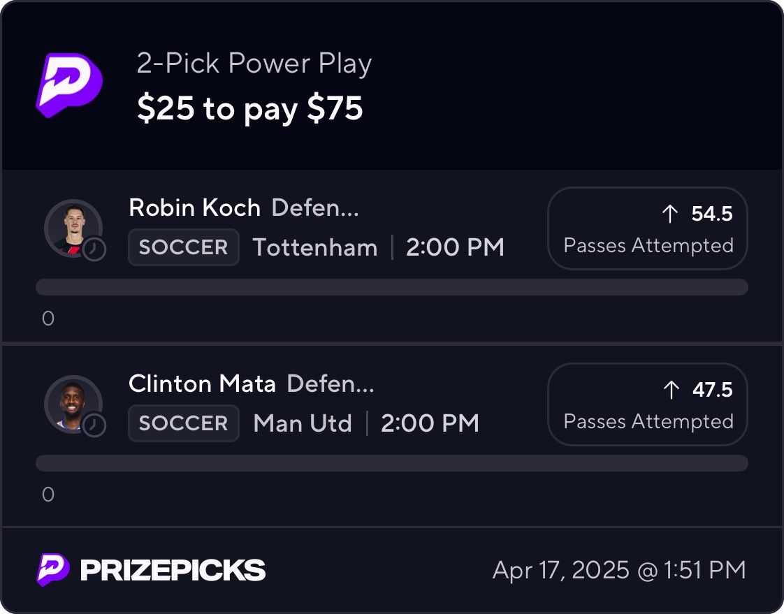If this shiii cash yal can split my winnings for a 🆓 play on me #RT &amp; #LIKE #comment ya cash app ⚽️⚽️

One of my coo lil LD| joints .
.
.
Copy my PrizePicks lineup using this link: 
prizepicks.onelink.me/gCQS/shareEntr…