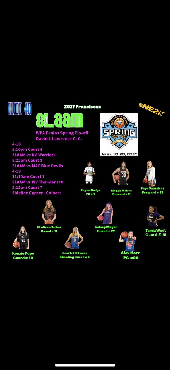 Easter Weekend will be full of BASKETBALL! Come out to watch us compete in the annual Bruins Spring Tip Off this Friday and Saturday!
