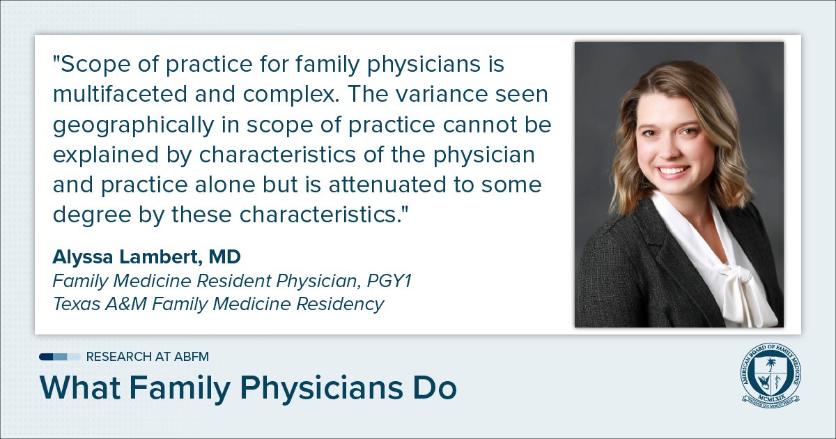 American Board of Family Medicine (@theabfm) on Twitter photo Understanding what drives family physicians’ scope of practice is key to ensuring family medicine can deliver comprehensive care that is associated with better health outcomes. <a href="/JAmBoardFamMed/">Journal of the American Board of Family Medicine</a> <a href="/bazemorea/">Andrew Bazemore</a> bit.ly/4jg1AdF #familymedicine #primarycare #scopeofpractice Understanding what drives family physicians’ scope of practice is key to ensuring family medicine can deliver comprehensive care that is associated with better health outcomes. <a href="/JAmBoardFamMed/">Journal of the American Board of Family Medicine</a> <a href="/bazemorea/">Andrew Bazemore</a> bit.ly/4jg1AdF #familymedicine #primarycare #scopeofpractice