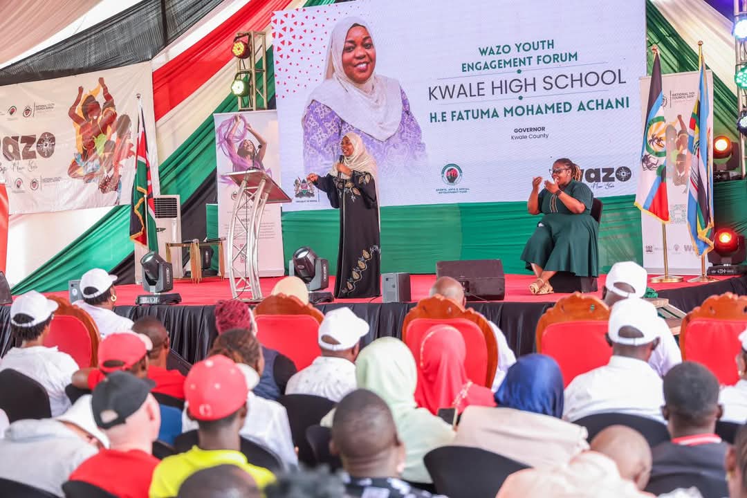 achanifatuma002's tweet image. I am Pleased to have joined the Cabinet Secretary for Youths Affairs, Creative Economy and Sports Salim Mvurya, during the WAZO ENGAGEMENT FORUM at the Kwale High school attended by over 500 youths across the County.