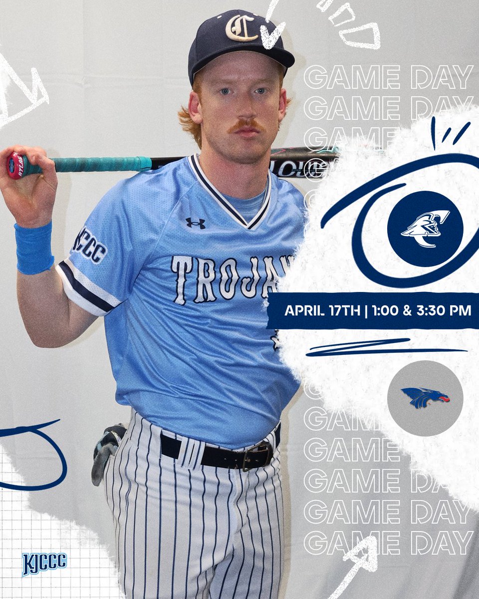 GAME DAY! The Trojans will take on the Blue Dragons starting at 1 pm CT at Hutchinson. #BleedBlue #FightOn 📺: kjcccsports.net/hutchcc/