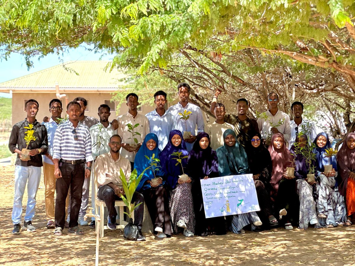 saaidabdifitah's tweet photo. 𝟏𝟕 𝐀𝐩𝐫𝐢𝐥 𝟐𝟎𝟐𝟓 maanta oo kale waxaa la xusaa

maalinta dhir beerista qaranka soomaliyeed ( National Plantation Day ) , waxa idinku dhiiri galinaa qof walbo inuu dhirta muhiimada ay inoo Lee dahay ogaado . 
#geedkuwaasaaxiibkadeegaanka
#Geedaadbeertobirilaharsadaa https://t.co/QkF7LNVAcR