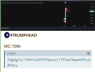 SENA_AstroX's tweet photo. $TRUMPHEAD - 3X+ Free Call right now
7Ug4g3sL7SHYvo5PEP7GpusLTTFhoC9mpmYPtLAdF6vy
Free Call Channel (Daily):
https://t.co/qix6aiK9ch
#SOL #Solana #memecoins #TRUMPHEAD https://t.co/cebE7dh3iK