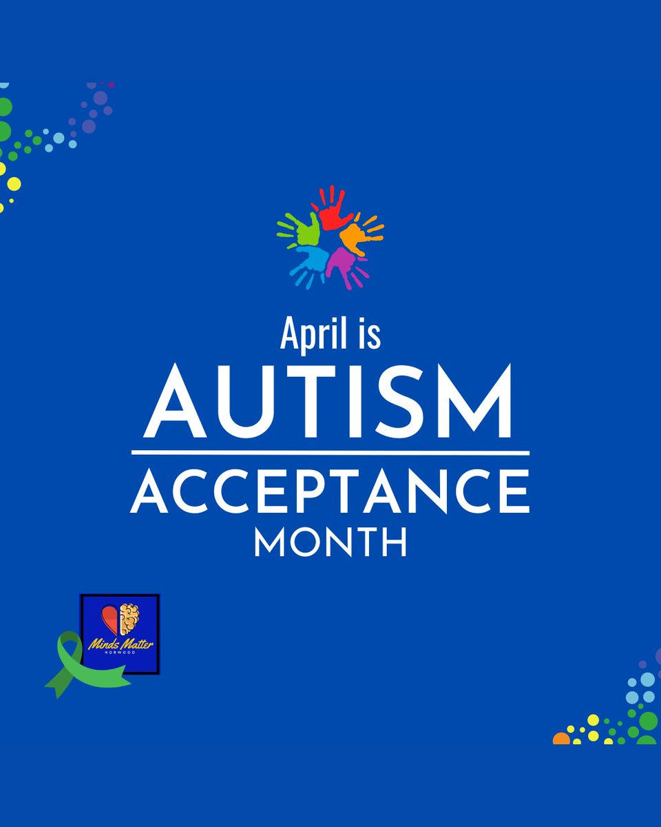 April is Autism Acceptance Month! Raise awareness and acceptance.