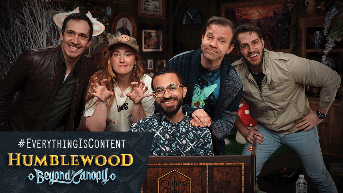 Critical Role (@criticalrole) on Twitter photo Join us for an extra-special #EverythingIsContent inspired by Humblewood: Beyond the Canopy from <a href="/HitPointPress/">Hit Point Press</a>! 🦝 🌲 ✨
Game Master <a href="/middayclay/">Zac Clay</a> leads players Ashley Johnson, @voiceofobrien, <a href="/BGibbles/">Blaine Gibson</a>, and <a href="/ChrisDemarais/">Chris Demarais</a> as our party of cute forest creatures take on some Join us for an extra-special #EverythingIsContent inspired by Humblewood: Beyond the Canopy from <a href="/HitPointPress/">Hit Point Press</a>! 🦝 🌲 ✨
Game Master <a href="/middayclay/">Zac Clay</a> leads players Ashley Johnson, @voiceofobrien, <a href="/BGibbles/">Blaine Gibson</a>, and <a href="/ChrisDemarais/">Chris Demarais</a> as our party of cute forest creatures take on some