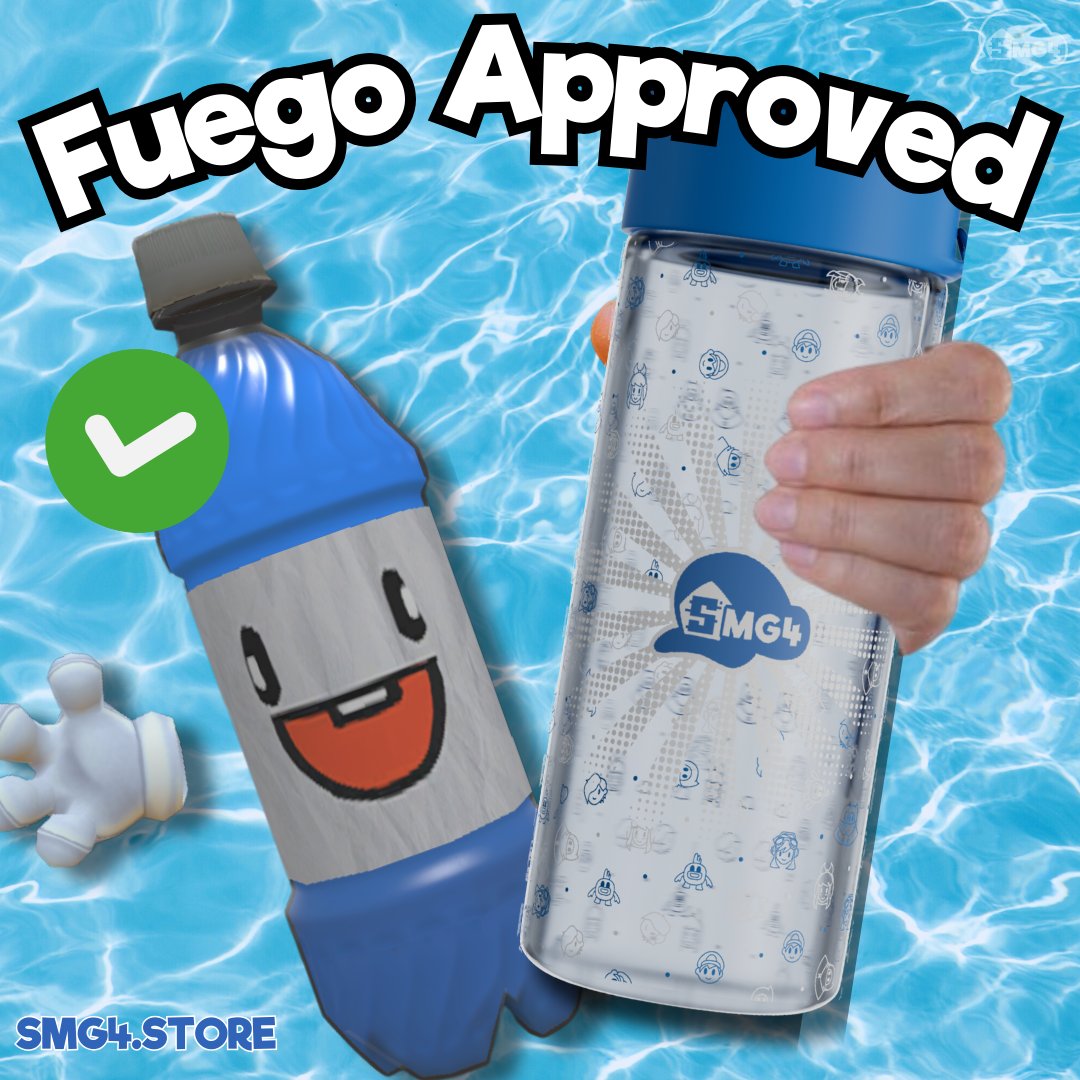 smg4official's tweet image. Water good, drink it you should, kiddie cats also good for you i guess - Fuego 2027