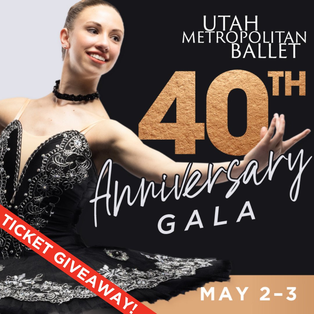 We’re giving away 2 pairs of tickets to Utah Metropolitan Ballet’s 40th Anniversary Gala!

Join us for an evening celebrating four decades of artistry, featuring works by George Balanchine, Alan Hineline, &amp; Jacqueline Colledge—performed by UMB’s dancers.

sweepwidget.com/c/90020-dqgmak…