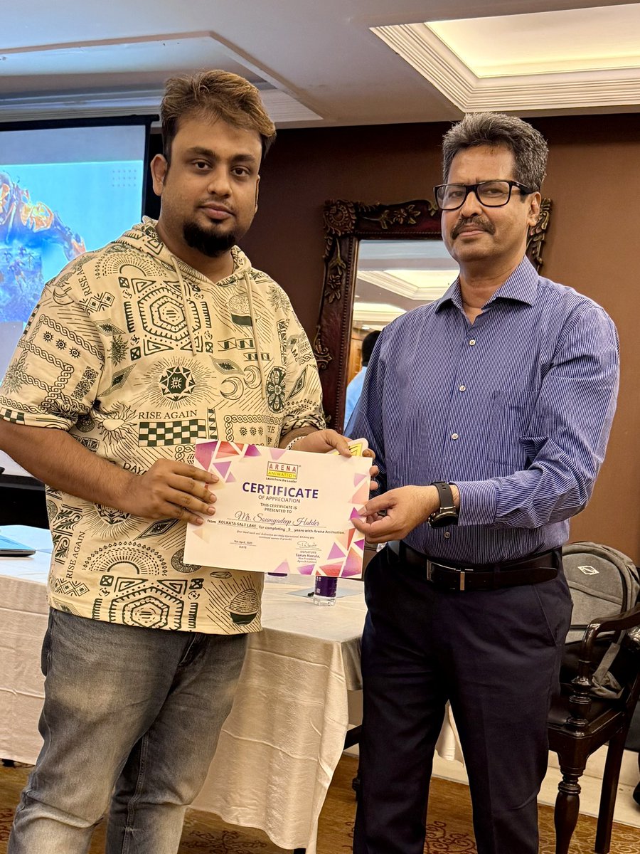 soumyadeephald's tweet image. Faculty Meet 2025 – Long Service Award, #ArenaAnimation #AptechLtd