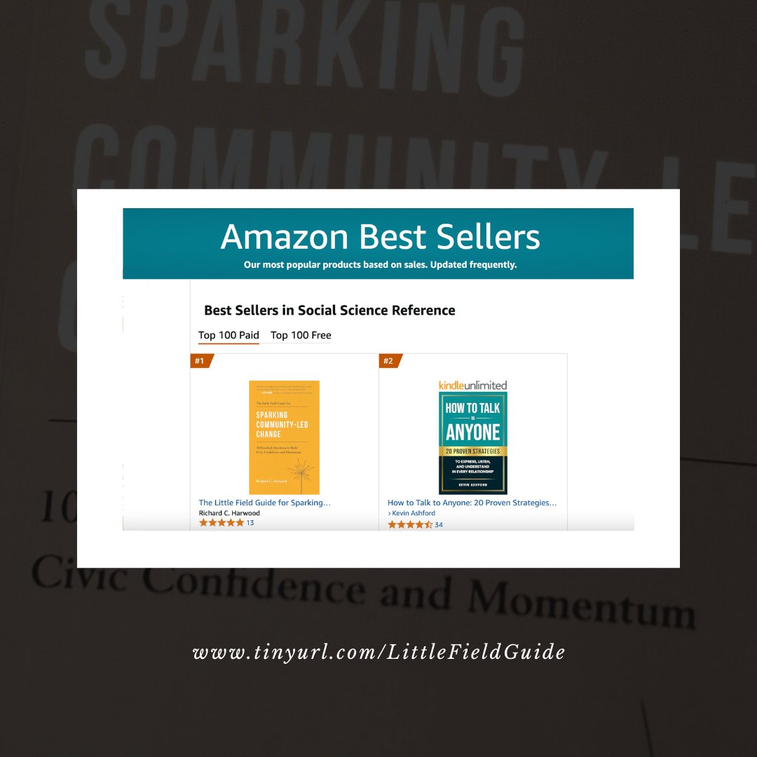 BIG NEWS! The Little Field Guide has officially hit #1 on Amazon’s Best Seller list in Social Science Reference and Philanthropy &amp; Charity.

This recognition is a reflection of something deeper: People are hungry for a different kind of change—one rooted in community, hope, and a