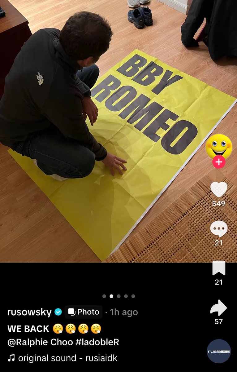 parece que el próximo single de Rusowsky va a ser BBY ROMEO ft. Ralphie Choo WE WONNNM