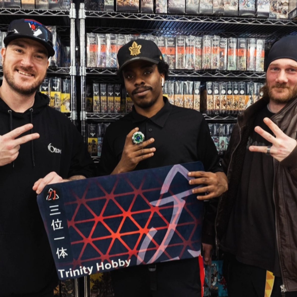Spintensity_X's tweet photo. Last Saturday, some of the team traveled down to @TrinityHobbyOtt to compete in the BBAX regionals. Our very own @1K_BREEZYxGH0ST ended up taking down the entire thing and securing a Nationals invite!!! 🥇🏆💪🔥 Best of luck in Nationals #SpintensityX #BEYBLADEX #beybladecanada https://t.co/fJpvVgO6RM