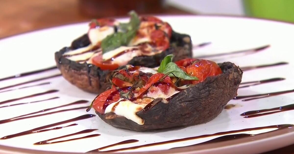🍄❤️ ¡DELICIA ESTÉTICA! Hongos rellenos estilo caprese que enamoran: jugosos, con queso mozzarella, tomate fresco y albahaca. ¿Listo para cocinar poesía? 🧑‍🍳🌿 #GourmetEnCasa trib.al/ZuhjxPe