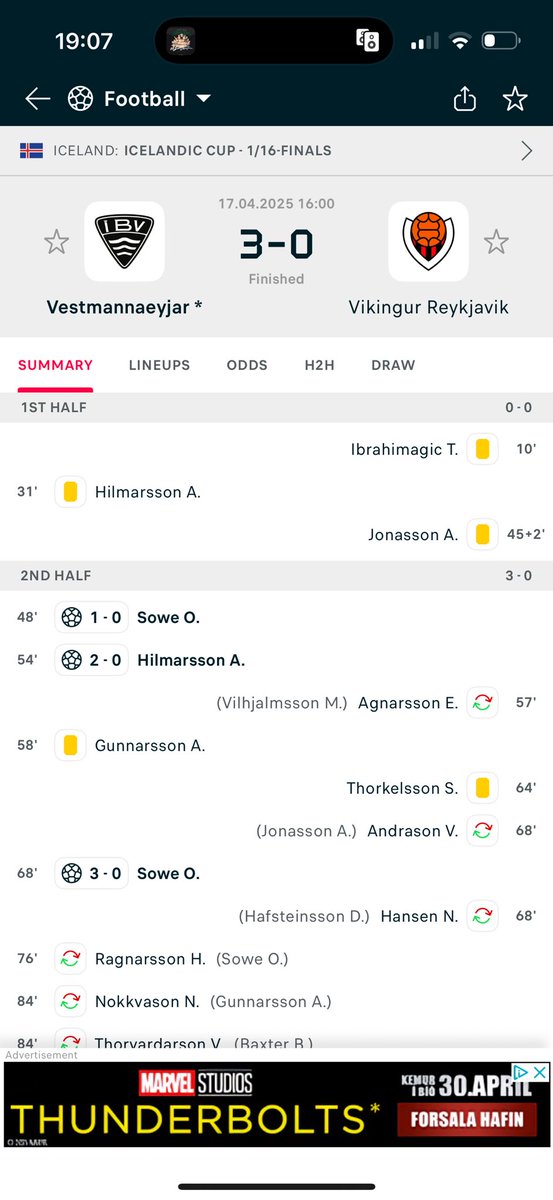 Þórsvöllurinn er ekki fyrir alla. 
Þvílíka kraftaverkið á páskum! 
Aldrei vekja mig!