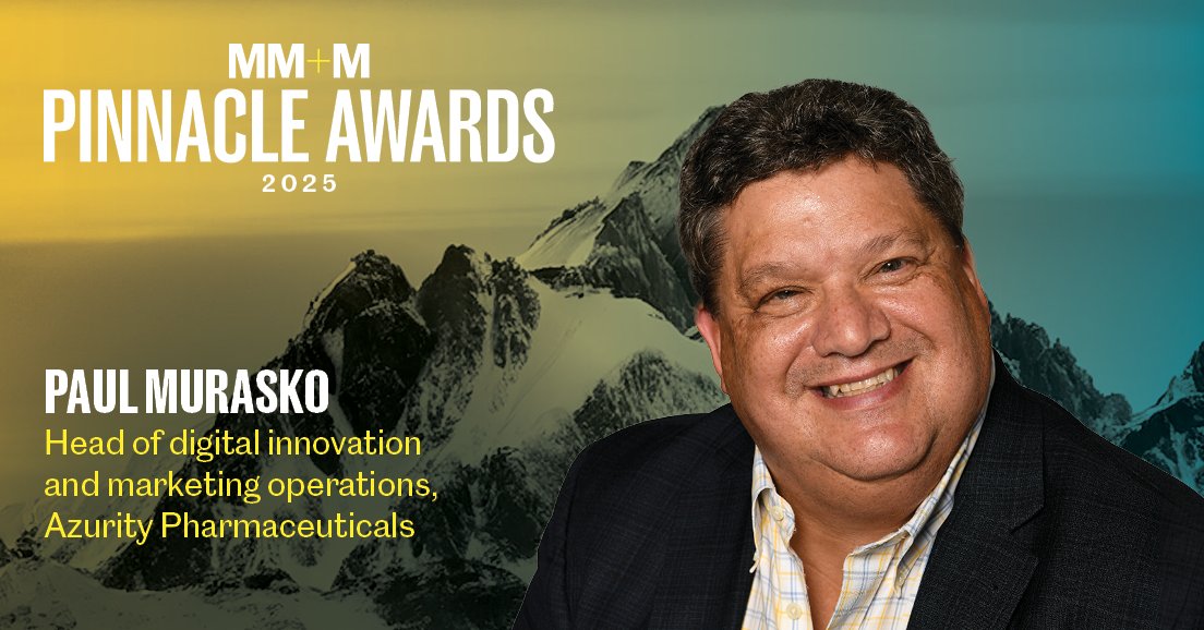 MM+M has officially selected Paul Murasko, Azurity's Head of Digital Innovation and Marketing Operations, as a member of the fourth annual class of MM+M Pinnacle Awards honorees! Congratulations to Paul on this well-deserved honor! #MMMPinnacleAwards #ServingOverlookedPatients