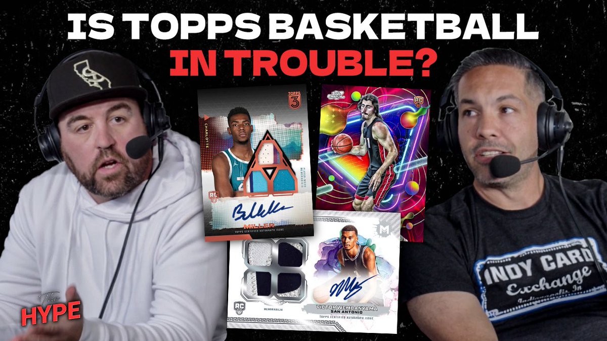 Is there reason to worry about the future of basketball cards? See what Doug, Dan and Cody think about the state of Topps Basketball products on our latest clip from The Hype!

Watch here: youtu.be/BG-O141bMRA?si…