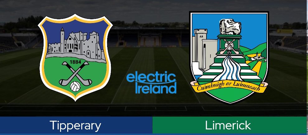Gar (@gar2he) on Twitter photo 📺 Live tomorrow from FBD Semple Stadium for the Electric Ireland Munster U17 Hurling Championship, Round 3.
🆚 <a href="/TipperaryGAA/">Tipperary GAA</a> v <a href="/LimerickCLG/">Limerick GAA</a>
👮♂️ Patrick O’Mahony (Cork)
🗣️ Henry Martin
⏰ 7:00pm
🔗 clubber.ie
<a href="/ElectricIreland/">Electric Ireland</a> | <a href="/clubber/">Clubber</a> | <a href="/MunsterGAA/">Munster GAA / Comhairle na Mumhan</a> 📺 Live tomorrow from FBD Semple Stadium for the Electric Ireland Munster U17 Hurling Championship, Round 3.
🆚 <a href="/TipperaryGAA/">Tipperary GAA</a> v <a href="/LimerickCLG/">Limerick GAA</a>
👮♂️ Patrick O’Mahony (Cork)
🗣️ Henry Martin
⏰ 7:00pm
🔗 clubber.ie
<a href="/ElectricIreland/">Electric Ireland</a> | <a href="/clubber/">Clubber</a> | <a href="/MunsterGAA/">Munster GAA / Comhairle na Mumhan</a>