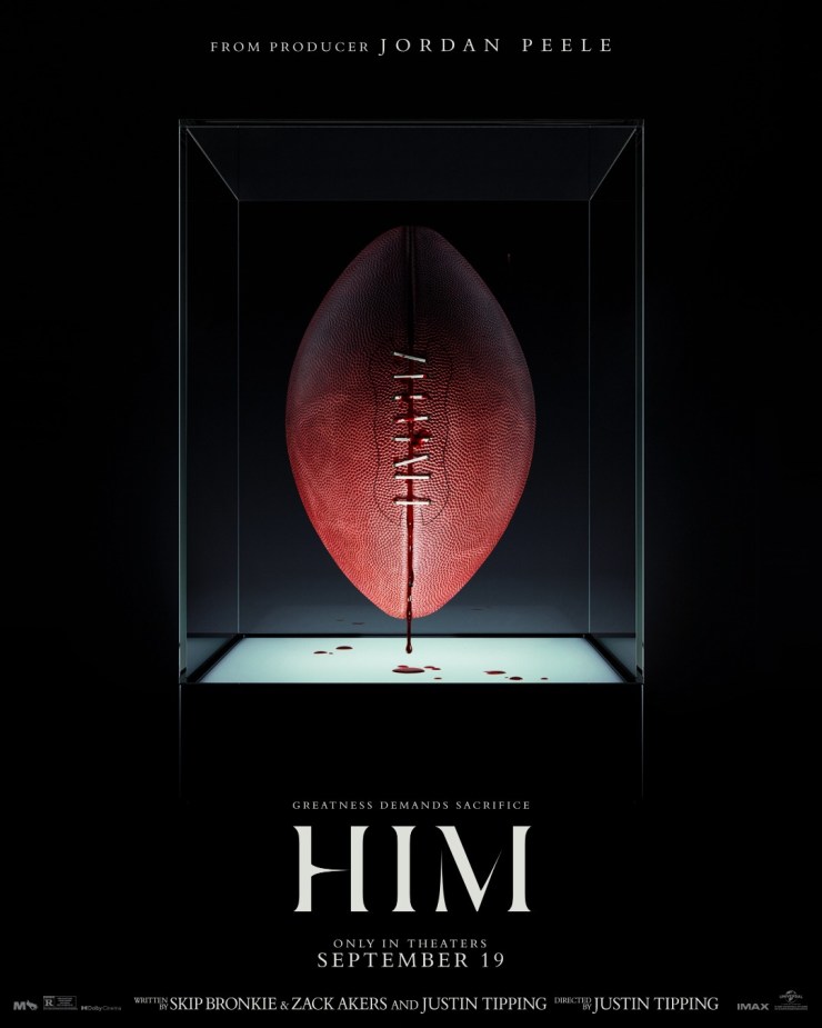 Cinemaniac94's tweet image. My theater showed the trailer for #Him before #Sinners and my loooooord it looks insane.