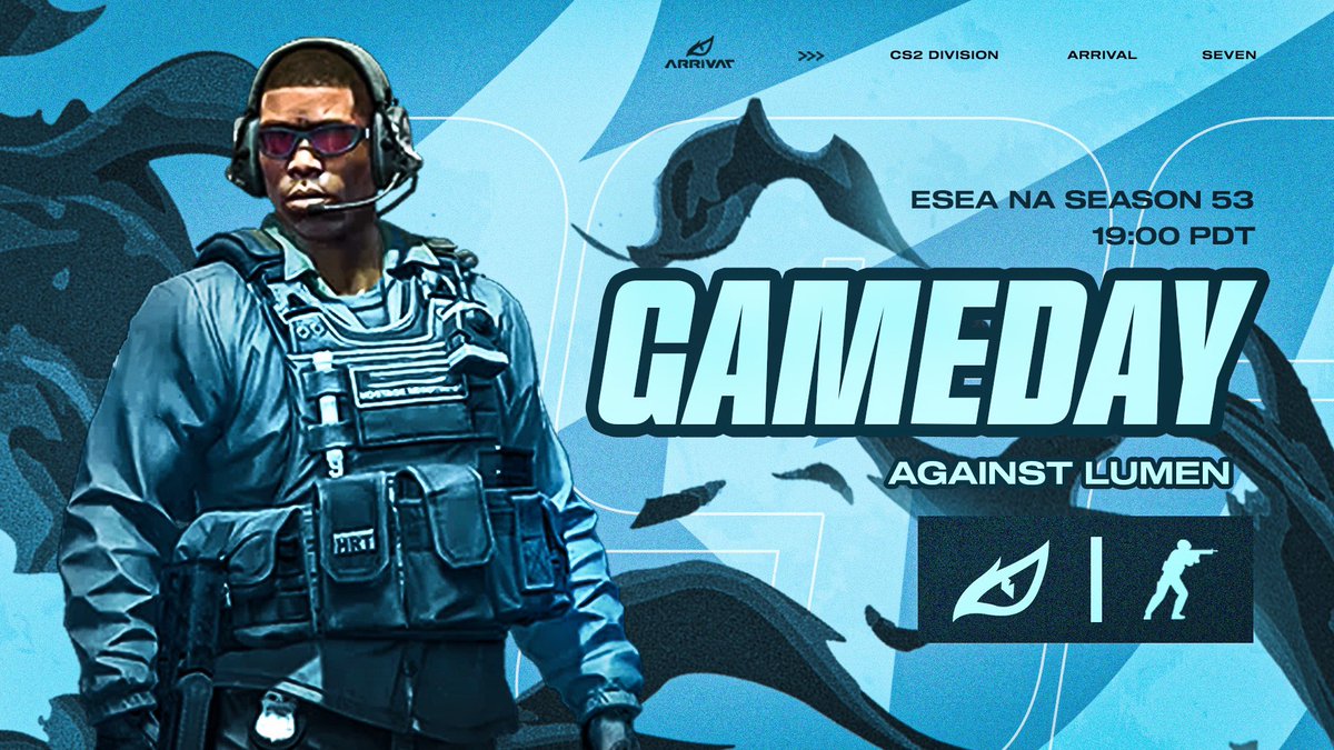 Arrival Seven (@org_a7) on Twitter photo 🥶 GAME DAY
🏆<a href="/ESEA/">ESEA League</a>
🆚#Lumen
⏰19:00 PDT
Wish our boys some luck in their next matchup ❄️
#CSGO | #counterstrike2 | #CSGO2 🥶 GAME DAY
🏆<a href="/ESEA/">ESEA League</a>
🆚#Lumen
⏰19:00 PDT
Wish our boys some luck in their next matchup ❄️
#CSGO | #counterstrike2 | #CSGO2