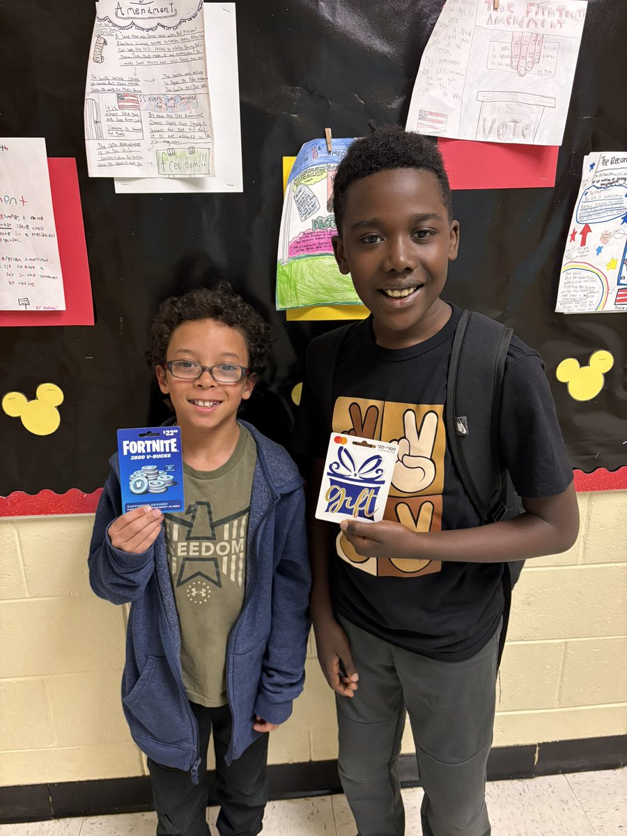Congrats to Aiden and Naciyah for being our iReady March Madness winners! Yall rocked it!!! #RNEGreatThings