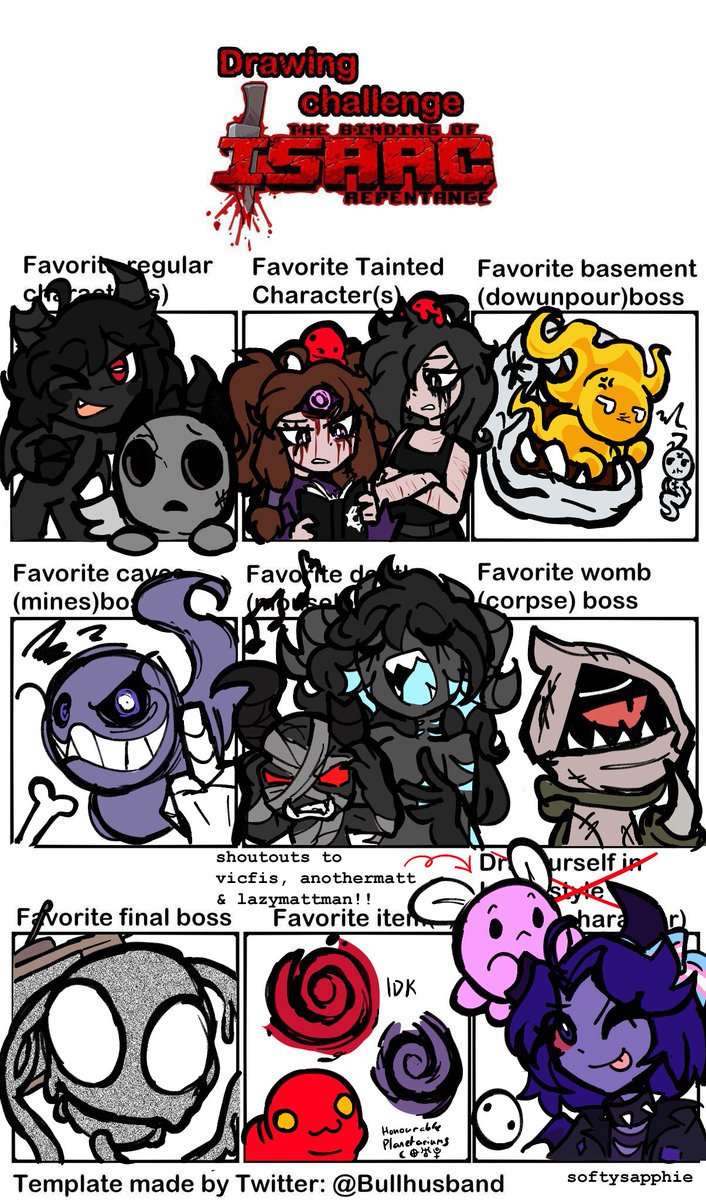 This was meant to be a warmup. oops. first time ive done one of these though!!! yayy!!!

#tboi #thebindingofisaac