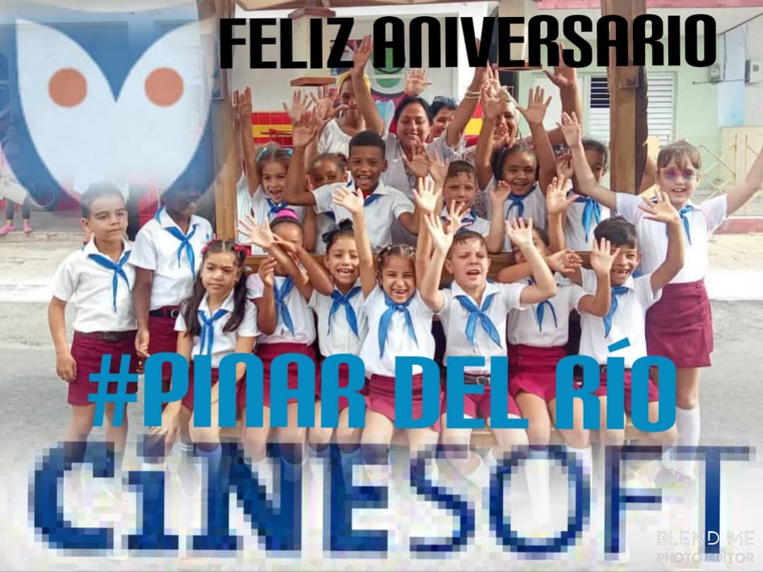 YadiraA87410523's tweet photo. Muchísimas Felicidades deseamos a #CINESOFT desde #PinardelRío #CubaMined #ALaEducaciónPonleCorazón @YosdeyD29006  @IsaRamn3  @EvelioHerreraP1  @hernestoher1968 https://t.co/kXiAhG7AiK