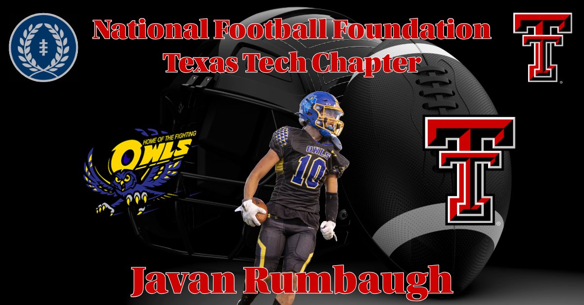 NFFTexasTech's tweet image. Next up, representing Hale Center, Javan Rumbaugh! Football Team Captain, Academic All District, Academic All-State 2nd Team, NHS, 2024 1st Team Utility Player, 5 Sport Athlete
@HCAthleticHC | @NFFNetwork