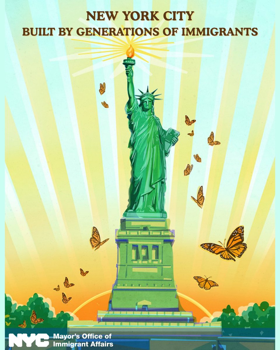 NYC Youth & Comm. (@nycyouth) on Twitter photo This week, we reflect on the generations who arrived with hope and built lasting legacies. From 11,000 arrivals at Ellis Island in a single day, to today’s vibrant communities—immigrants continue to shape the city’s future.
<a href="/NYCImmigrants/">NYC Mayor’s Office of Immigrant Affairs</a>
<a href="/nycgov/">City of New York</a>
<a href="/NYCMayorsOffice/">NYC Mayor's Office</a> This week, we reflect on the generations who arrived with hope and built lasting legacies. From 11,000 arrivals at Ellis Island in a single day, to today’s vibrant communities—immigrants continue to shape the city’s future.
<a href="/NYCImmigrants/">NYC Mayor’s Office of Immigrant Affairs</a>
<a href="/nycgov/">City of New York</a>
<a href="/NYCMayorsOffice/">NYC Mayor's Office</a>