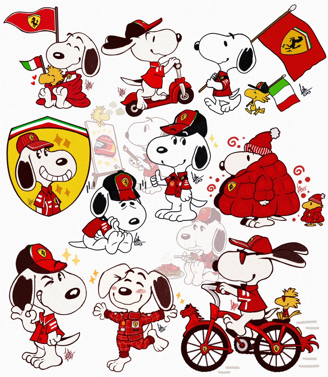 all my snoopy tifoso drawings to date