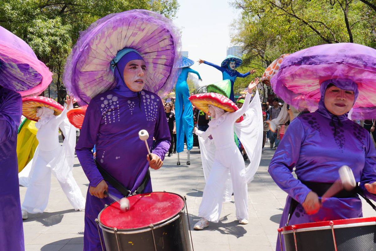 SEDEMA_CDMX's tweet photo. Ya inició SPORA Festival del Bosque 🍄  

El Bosque de @ChapultepecCDMX se llena de magia, esporas e imaginación para celebrar a los hongos como nunca antes.

Del 17 al 20 de abril, vive más de 200 actividades gratuitas: talleres, conciertos, teatro, arte, cine y mucho más.

Ven y sumérgete en este festival único.

Consulta la cartelera aquí: https://t.co/GRySJB2ajr

1/2🧵