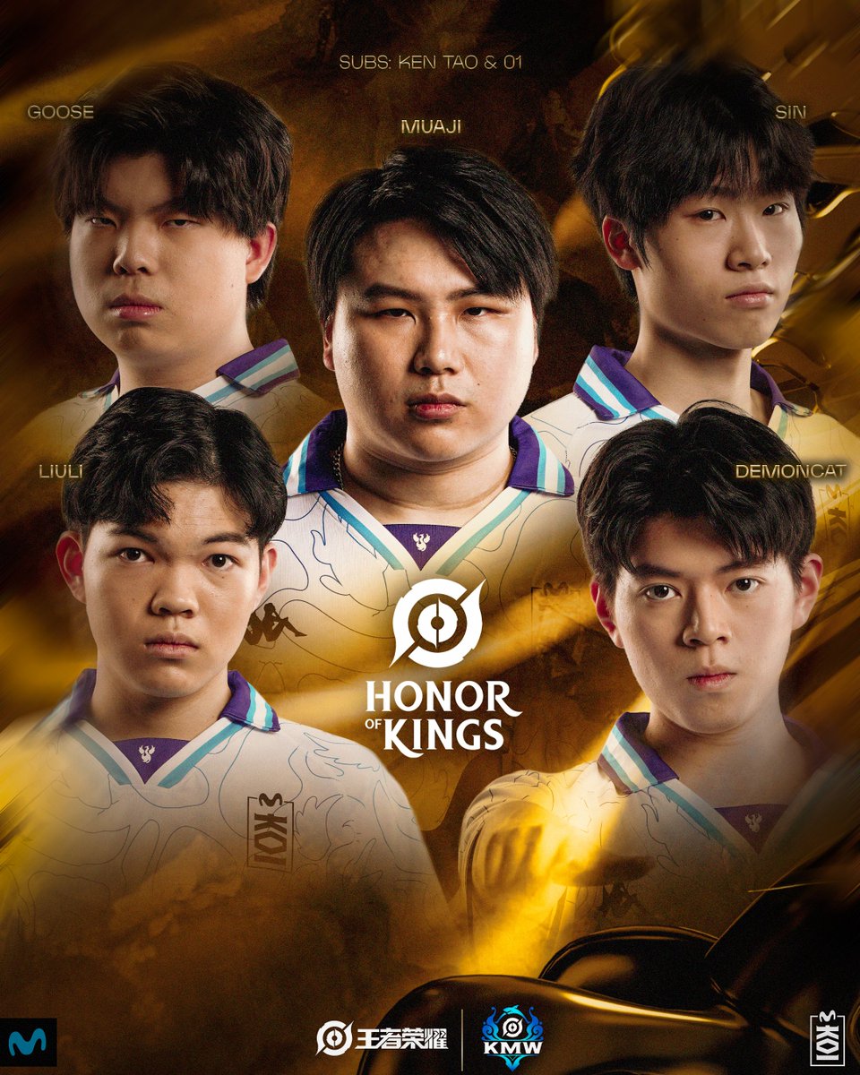 Honor of Kings x Movistar KOI.

This new team has a lot of aura.

#goMKOI