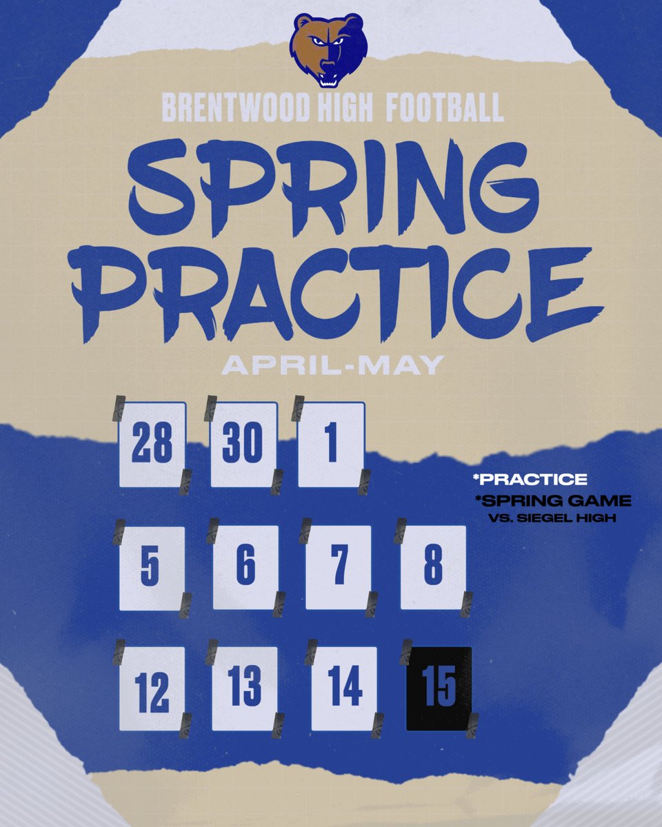 Brentwood Football (@wcsbhscf) on Twitter photo Excited to hit the field in 11 days for spring practice! <a href="/wcsBHSAD/">BHS Athletic Dept</a> <a href="/bruins12th/">BrentwoodBruins12thManClub</a>
#GoBruins
#Uncommon Excited to hit the field in 11 days for spring practice! <a href="/wcsBHSAD/">BHS Athletic Dept</a> <a href="/bruins12th/">BrentwoodBruins12thManClub</a>
#GoBruins
#Uncommon