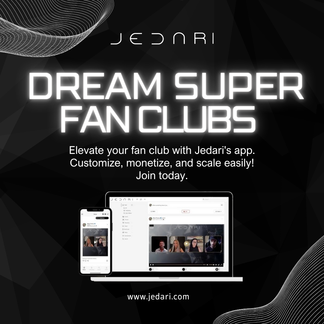 Jedari_Official's tweet image. 🌟 Dreaming of the ultimate Super Fan Club? Jedari&apos;s white-labeled app makes it a reality! Share your must-have features and let&apos;s make magic happen! #SuperFanClub #MusicLovers #MusicianSupport #JedariApp #WhiteLabeled #FanEngagement #MusicCommunity #BuildYourFanbase #DreamBig