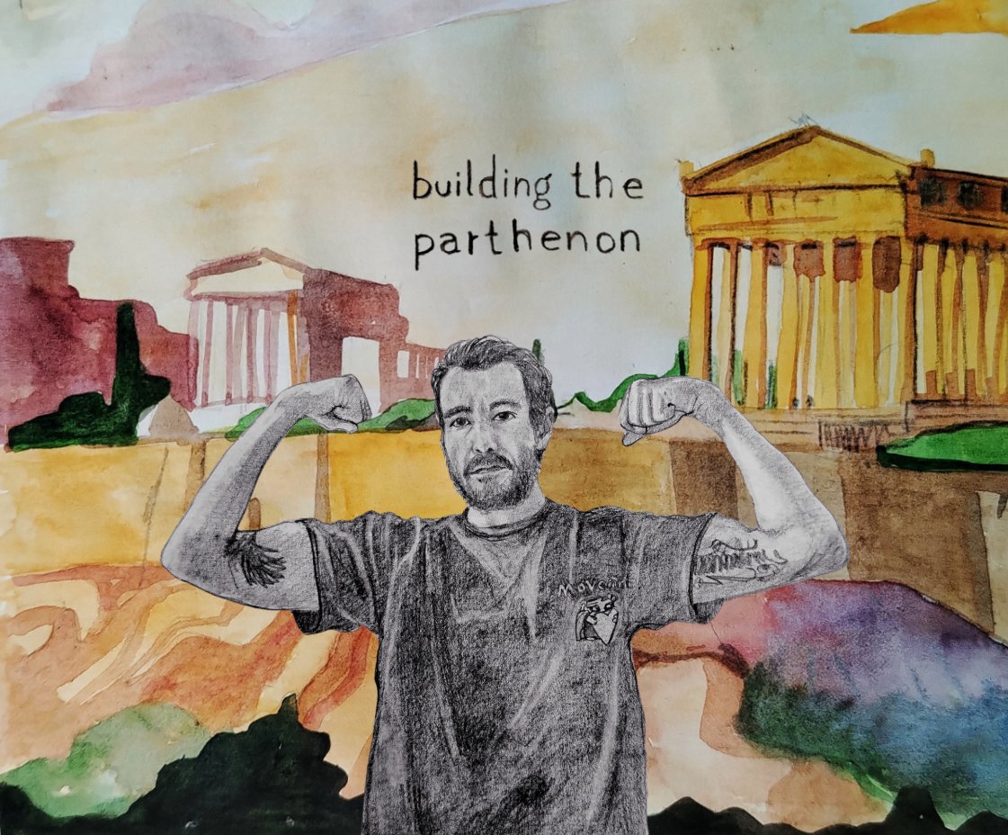 GLegend &amp; Gmove 👑

To celebrate the launch of Parthenon V2, we’re unveiling the first sneak peek of our collection. The idea to feature the Parthenon as a key moment in the Movement journey first came up after the Parthenon V1. 

$Move to be legendary.