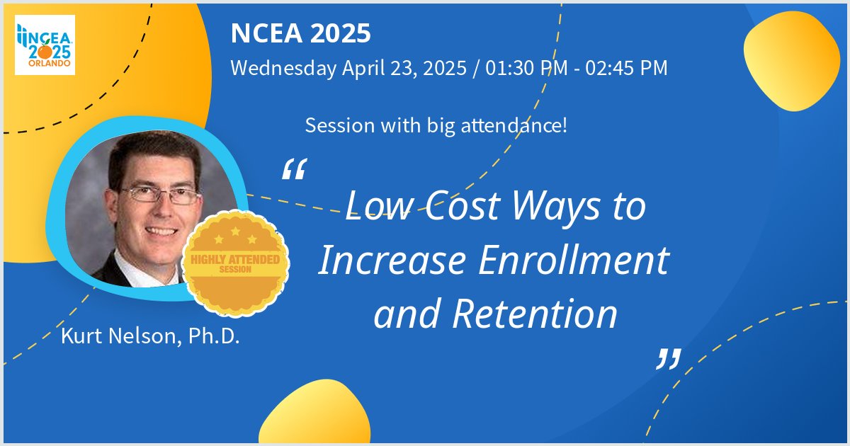 Looking forward to seeing everyone at NCEA 2025!  Come join me on Wednesday afternoon as we discuss Low Cost Ways to Increase Enrollment and Retention. It's going to be a great turnout! #NCEA2025
