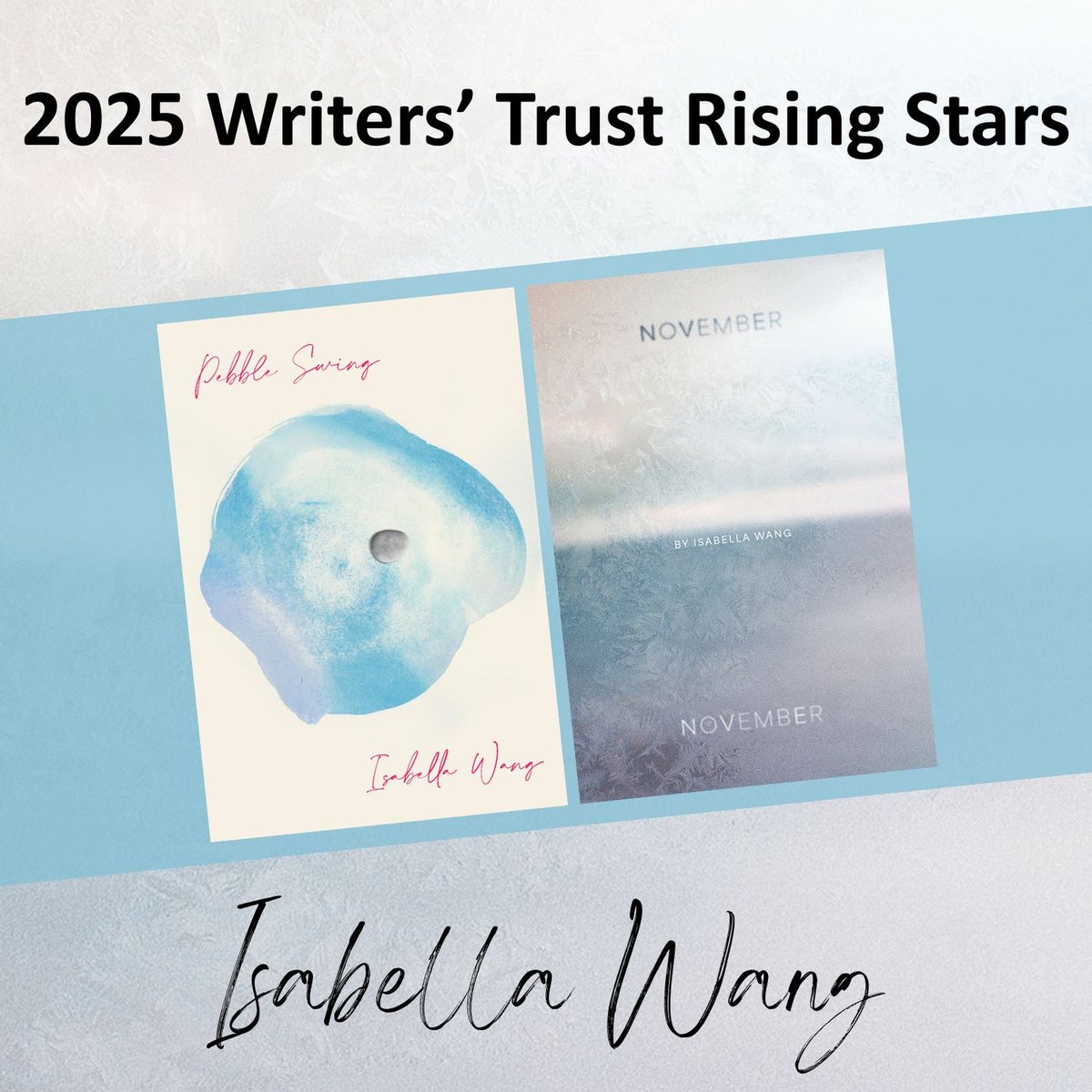 We're thrilled to announce that Nightwood poet Isabella Wang has been named a Writers' Trust Rising Star of 2025! Wang's forthcoming collection NOVEMBER, NOVEMBER (Fall 2025) is available for pre-order! <a href="/isabellawangbc/">Isabella Wang</a>