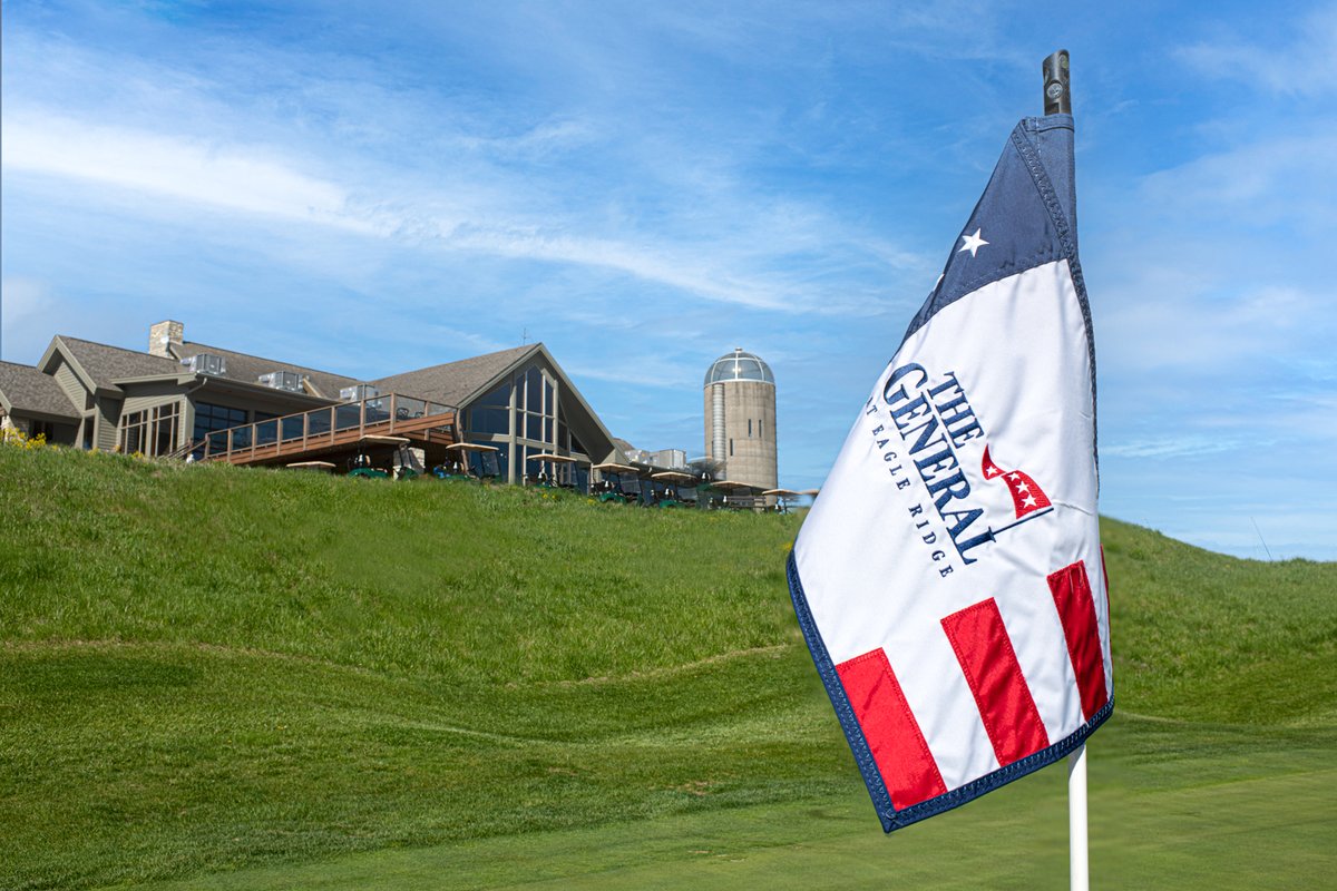 The General opens this Friday, April 18! Grab your clubs, gather your crew, and swing into spring at #EagleRidge! Special spring rates are available now through 4/30:
🏌️‍♂️ South &amp; North Courses — $55
🏌️‍♀️The General — $65
Book your tee time now → bit.ly/3quD8LZ