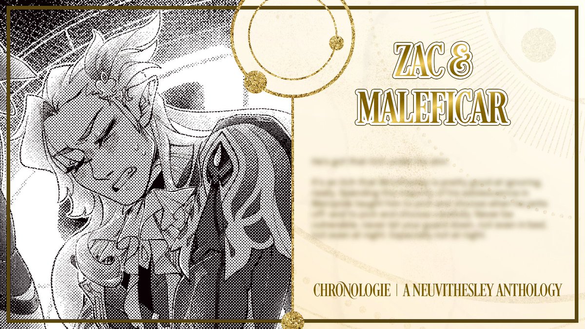 enjoyer of #Neuvithesley 🌧⛓ ??? wanna check out a tasty lil zine with a great team??? then you're in luck <a href="/804blossoms/">Chronologie: A Neuvithesley Anthology</a> is offering just that!!!! pre-orders are open and waiting for you to get your hands on some STELLAR fics and art ‼ ‼ ‼ 

PO's close April 28!! 🔗👇