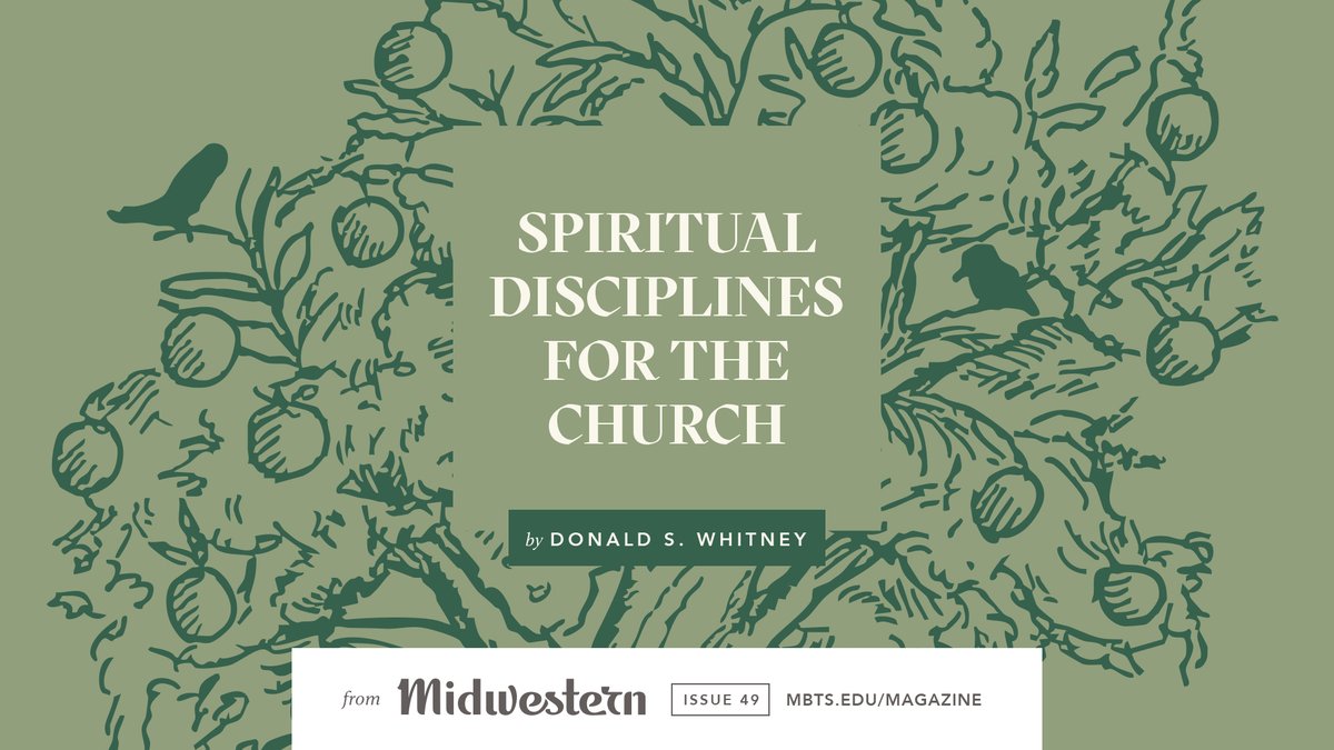 Midwestern Seminary (@mbts) on Twitter photo "Biblical spirituality declares that your biggest problems are within you—sin against God and separation from God—and that the only solution is outside you: Jesus Christ." - <a href="/DonWhitney/">Donald S. Whitney</a>
Read more from our new Center for Biblical Spirituality website at bit.ly/44lqcgd "Biblical spirituality declares that your biggest problems are within you—sin against God and separation from God—and that the only solution is outside you: Jesus Christ." - <a href="/DonWhitney/">Donald S. Whitney</a>
Read more from our new Center for Biblical Spirituality website at bit.ly/44lqcgd