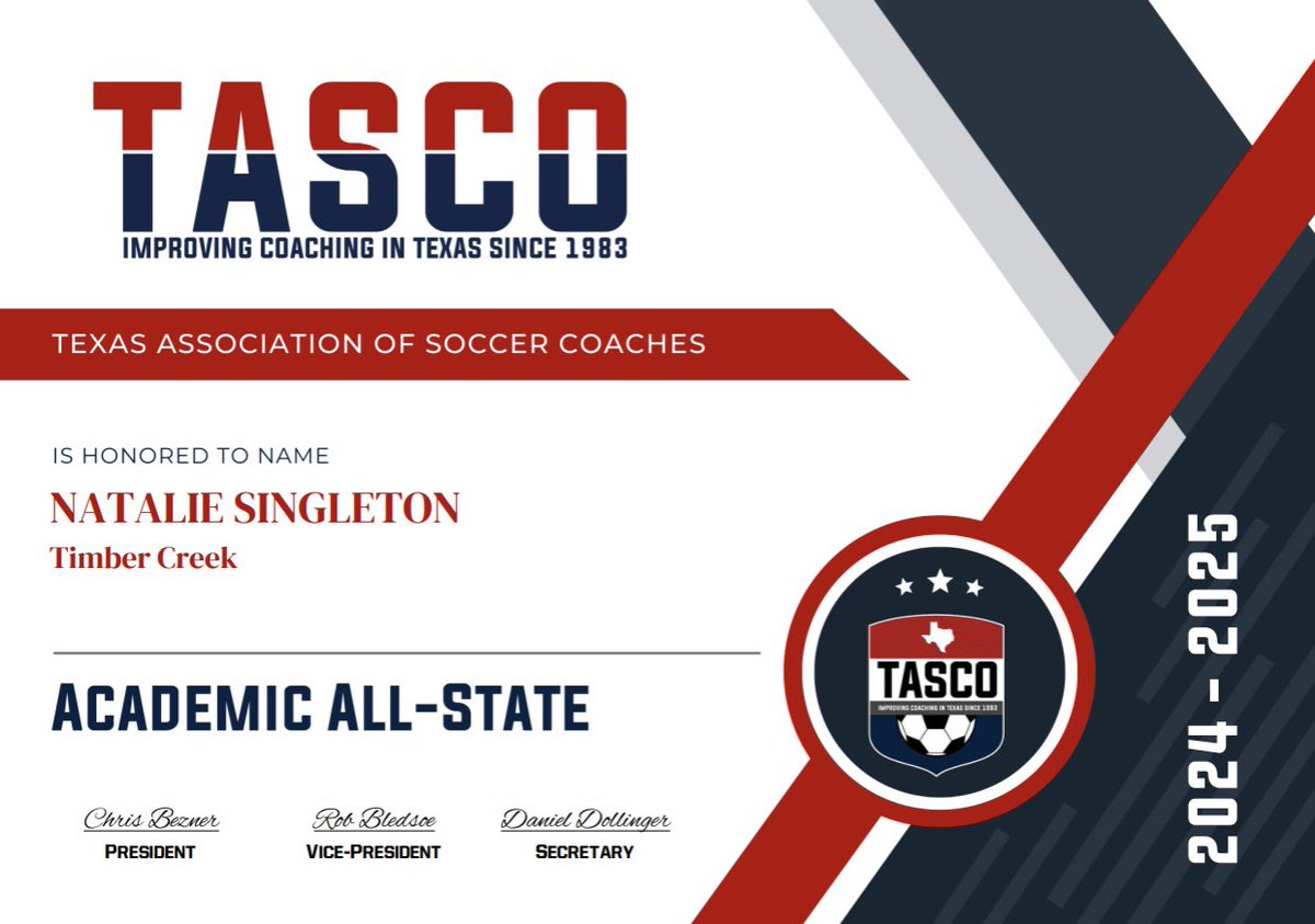 TCHS_WSOCCER's tweet image. CONGRATULATIONS to these hard working student-athletes! They kill it both on and off the field! We are SO proud of you 🫶
#tcod #talonsup
@TCHS_WAthletics @KISDAthletics @tascosoccer