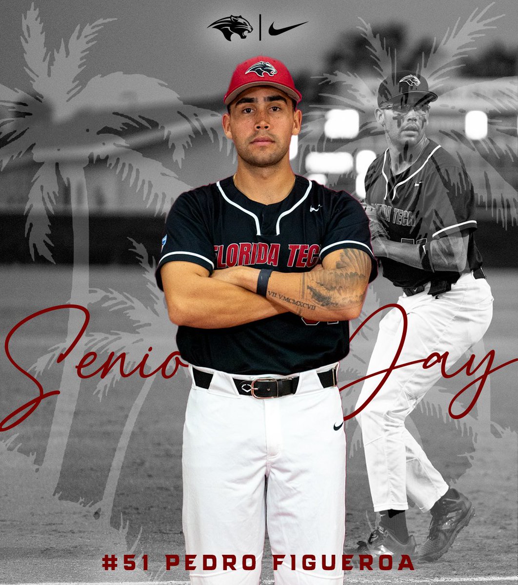 Showed up ready!

Our next senior is #51 Pedro Figueroa! A grad transfer who has been a constant in the lineup this season, hitting .277/.396/.423 with 7 doubles, 4 home runs, &amp; 26 RBI. Last Saturday, Pedro became the 1st Panther in 7 years to hit a HR in both games of a DH!