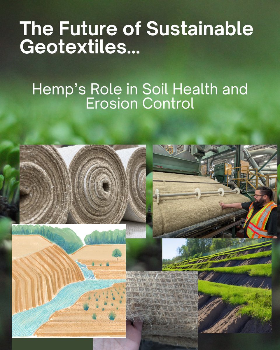 New blog post shares the inside scoop on hemp-based Erosion Control.  Most geotextiles in use today are derived from crude oil, making them non-biodegradable.  Hemp is different, and superior in many ways...
biocompositesgroup.com/sustainable-he…