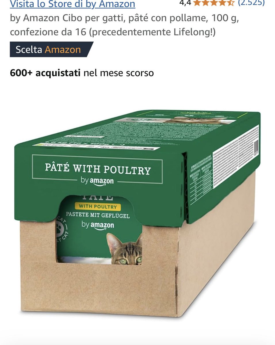 Anche oggi <a href="/AmazonIT/">AmazonIT</a> non  ha consegnato in più io mi ritrovo a dover sfamare 5 gatti in più che accudiva una signora anziana che non sta bene e loro non mangiavano da 3 giorni..chi può ci aiuti abbiamo bisogno di barattoli paté qualunque cosa vogliate inviarci è gradita🙏🏻