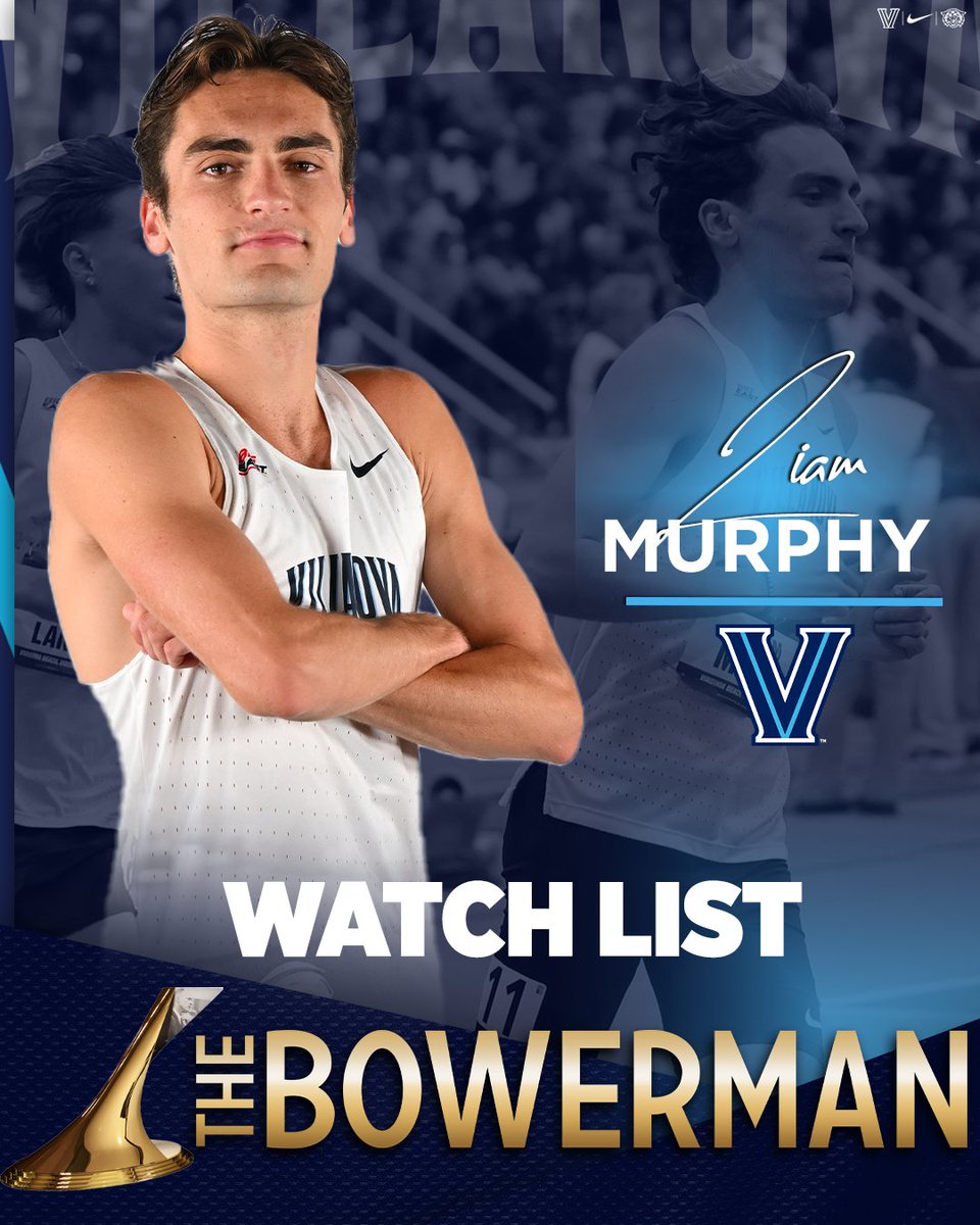 Program history for Liam Murphy as he becomes the 𝒇𝒊𝒓𝒔𝒕 𝑽𝑼 𝒎𝒆𝒏'𝒔 𝒂𝒕𝒉𝒍𝒆𝒕𝒆 𝒆𝒗𝒆𝒓 named to the Watch List for The Bowerman! Read more about Thursday's historic announcement: bit.ly/Liam-Bowerman