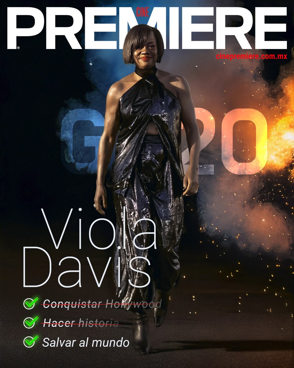 CinePREMIERE's tweet image. La multipremiada Viola Davis y la directora mexicana Patricia Riggen hacen equipo en G20, un thriller de acción de gran presupuesto, el primero en ser dirigido por una mujer latina en Hollywood. 👇 #EnPortada
🖊️ @fabsantiagocine
cinepremiere.com.mx/viola-davis-pa…